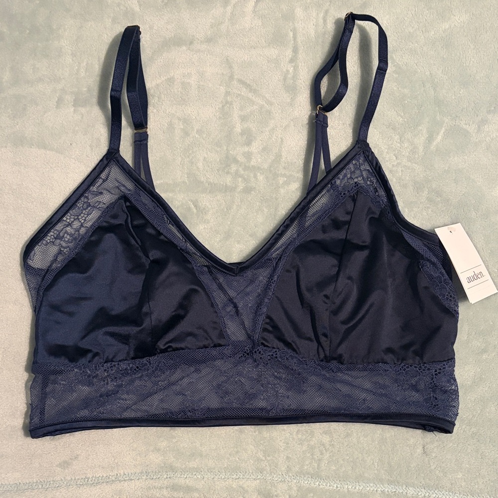 Auden Midnight Blue Lace Bralette